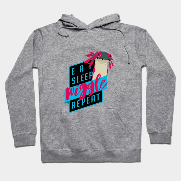 The Wiggle Worm Hoodie by redyaktama